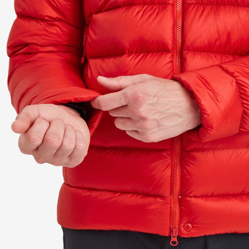 Red Men's Montane Anti-Freeze XT Hooded Down Jackets | PCW117RT