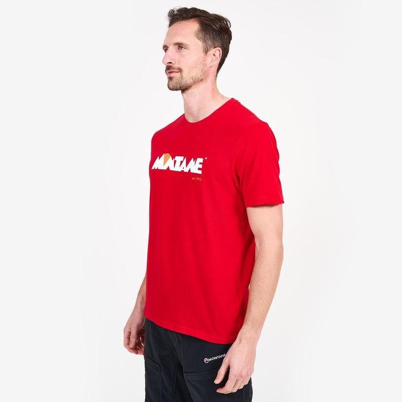 Red Men's Montane Lightweight Heritage T Shirts | LJW1657IR