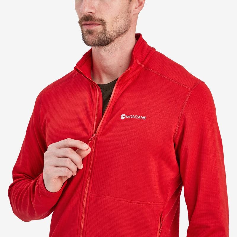 Red Men's Montane Protium Fleece Jackets | INH5231FD