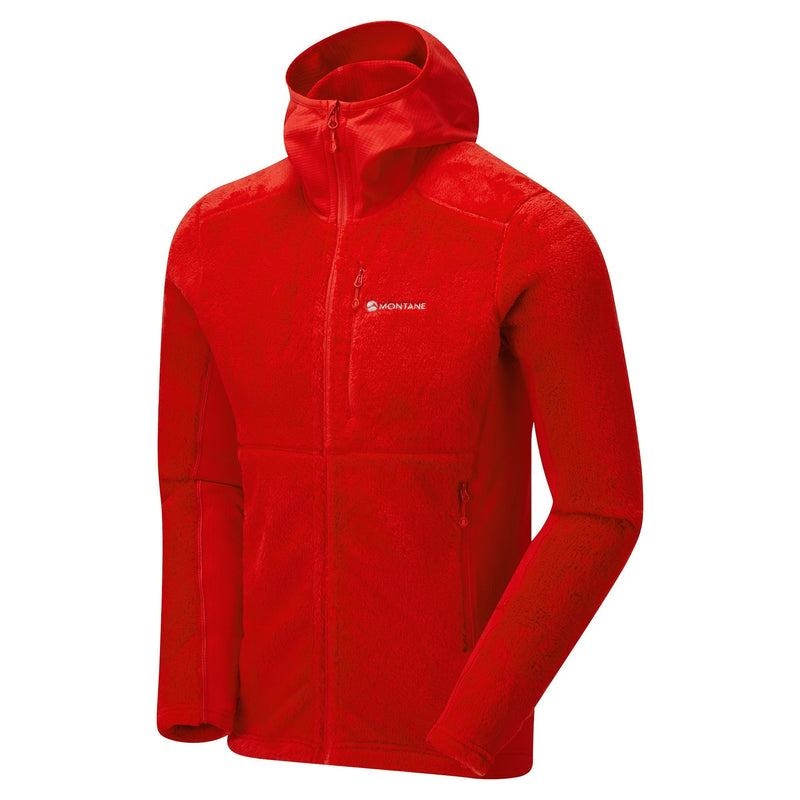 Red Men's Montane Protium XPD Hooded Fleece Jackets | ERD1761PF