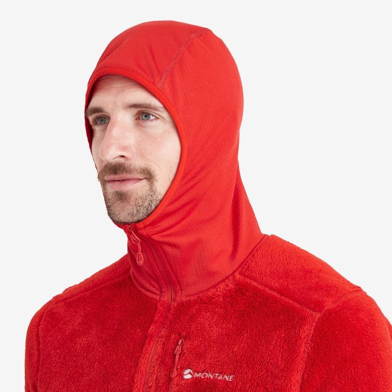 Red Men's Montane Protium XPD Hooded Fleece Jackets | ERD1761PF