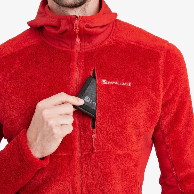 Red Men's Montane Protium XPD Hooded Fleece Jackets | ERD1761PF