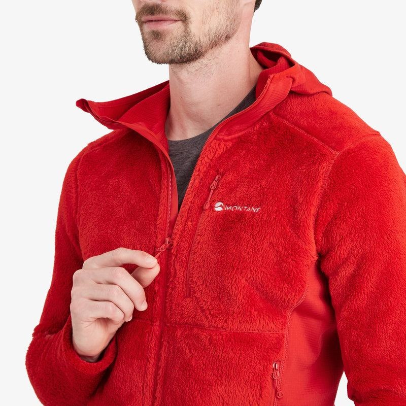 Red Men's Montane Protium XPD Hooded Fleece Jackets | ERD1761PF