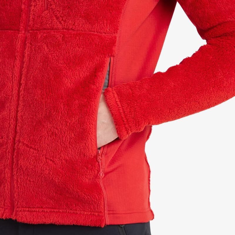 Red Men's Montane Protium XPD Hooded Fleece Jackets | ERD1761PF