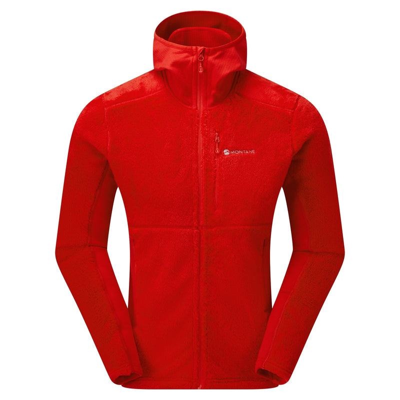 Red Men\'s Montane Protium XPD Hooded Fleece Jackets | ERD1761PF