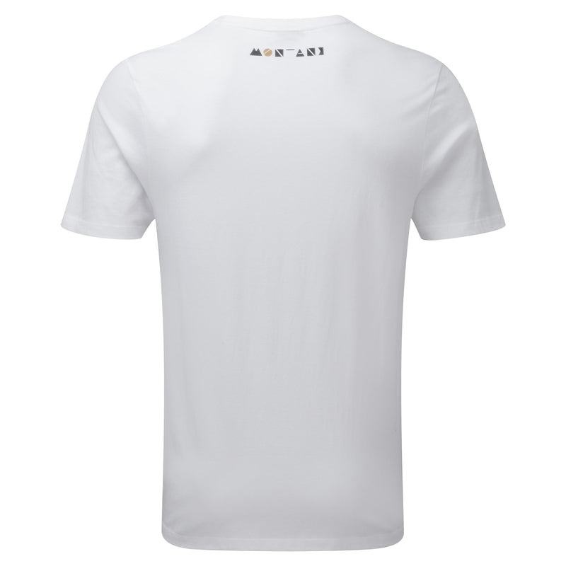 White Men's Montane Geometry T Shirts | BDW7262WF