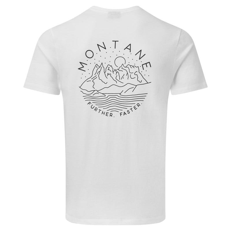 White Men's Montane Starscape T Shirts | YZD6311MG