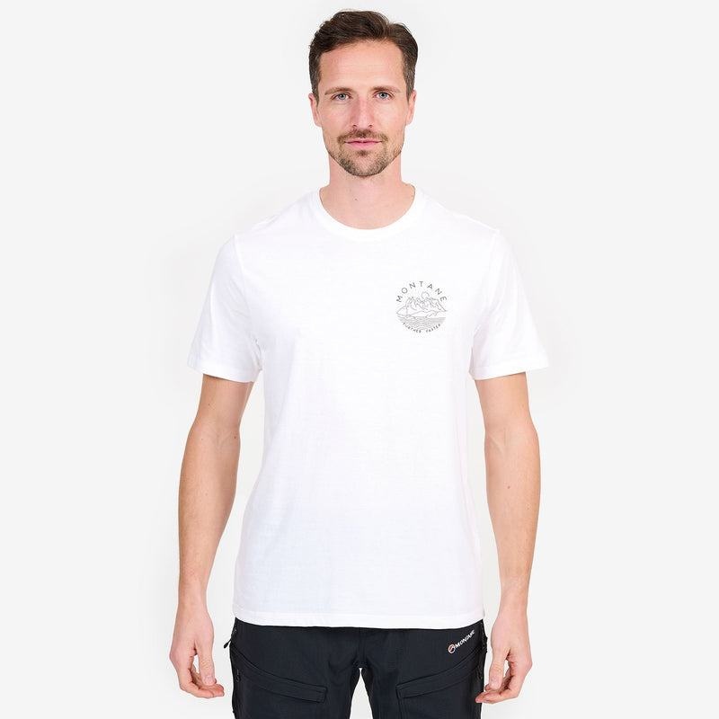 White Men's Montane Starscape T Shirts | YZD6311MG