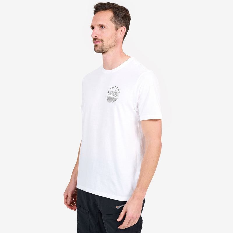 White Men's Montane Starscape T Shirts | YZD6311MG